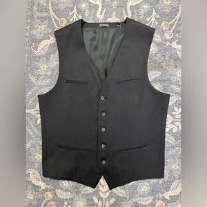 Express Men's Black Formal Vest